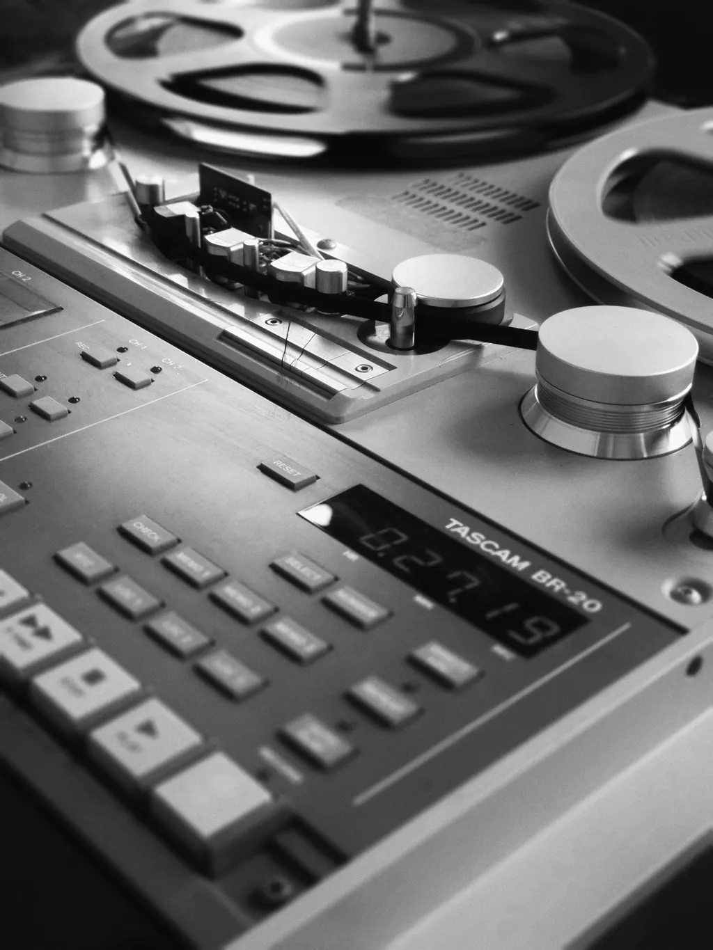 Gravador Tascam BR-20 usado na maior parte do trabalho